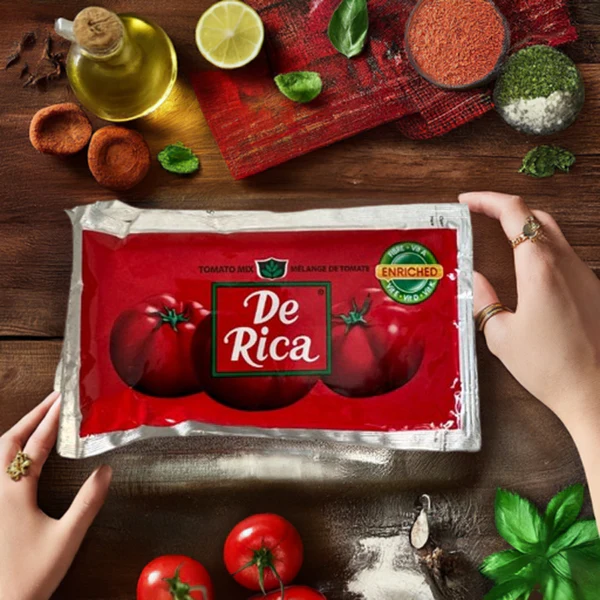 Derica Tomato Paste Sachet 70g (one roll) - Image 2